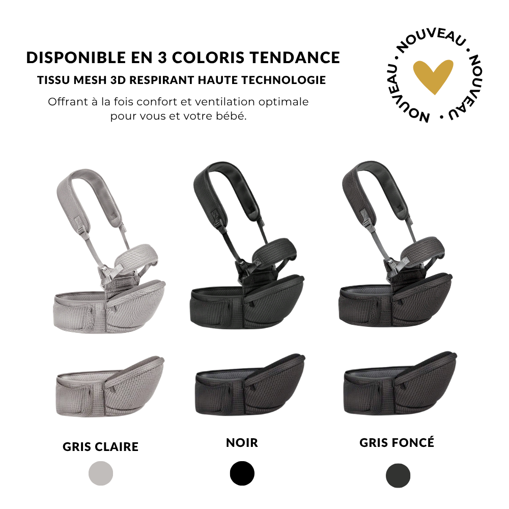 Calinababy™ - Siège de Hanche Premium 3D Mesh